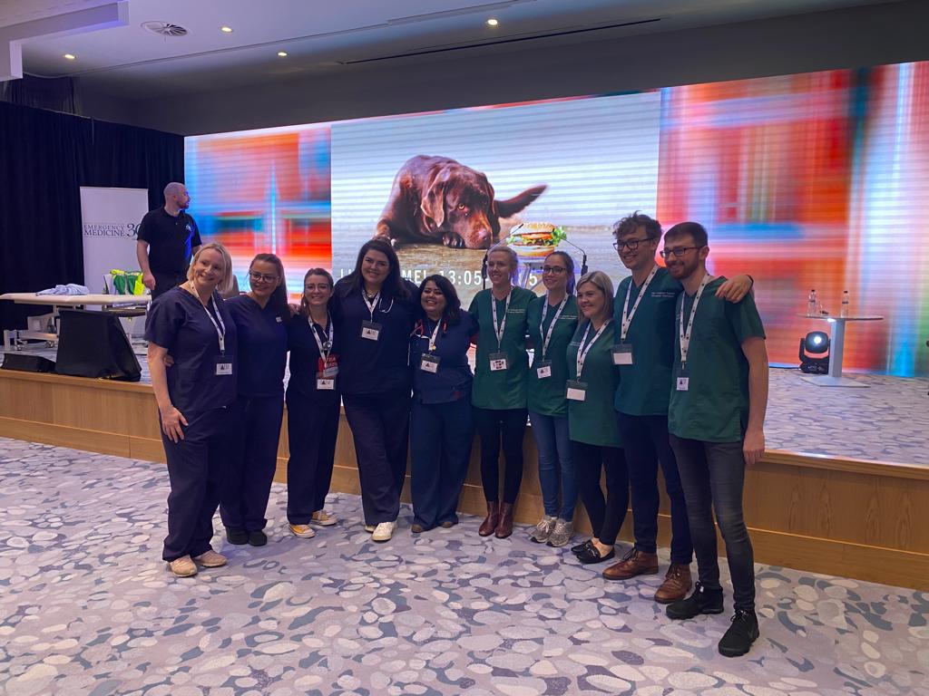 Team TUH ED are winners of the inaugral multidisciplinary #simwars at #22IAEM! Well done to everyone on our fantastic team 👏 Tough competition with all the great teams 👏 Thanks to the organisers of this fantastic #simulation event! 🙌 #TUHworkingtogether <a href="/IrishEMtrainees/">IEMTA</a>