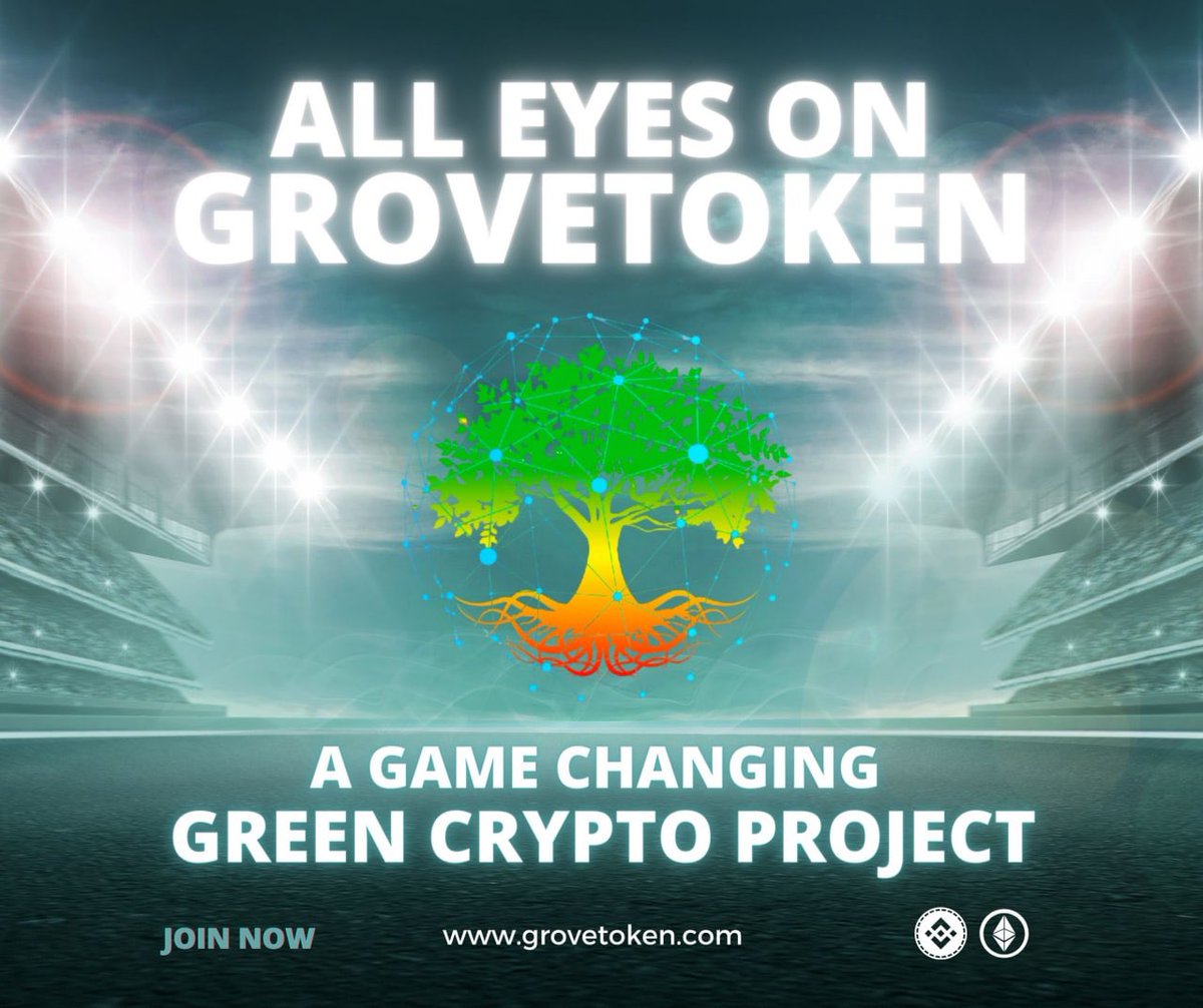 The eyes of all known exchanges are on #GroveToken now. 

Who will pick up the gem first 💎. We will know with time 💥

$GVR #GroveToken #BNB #Binance #Kucoin #FTX #1000xgem #BULLRUN