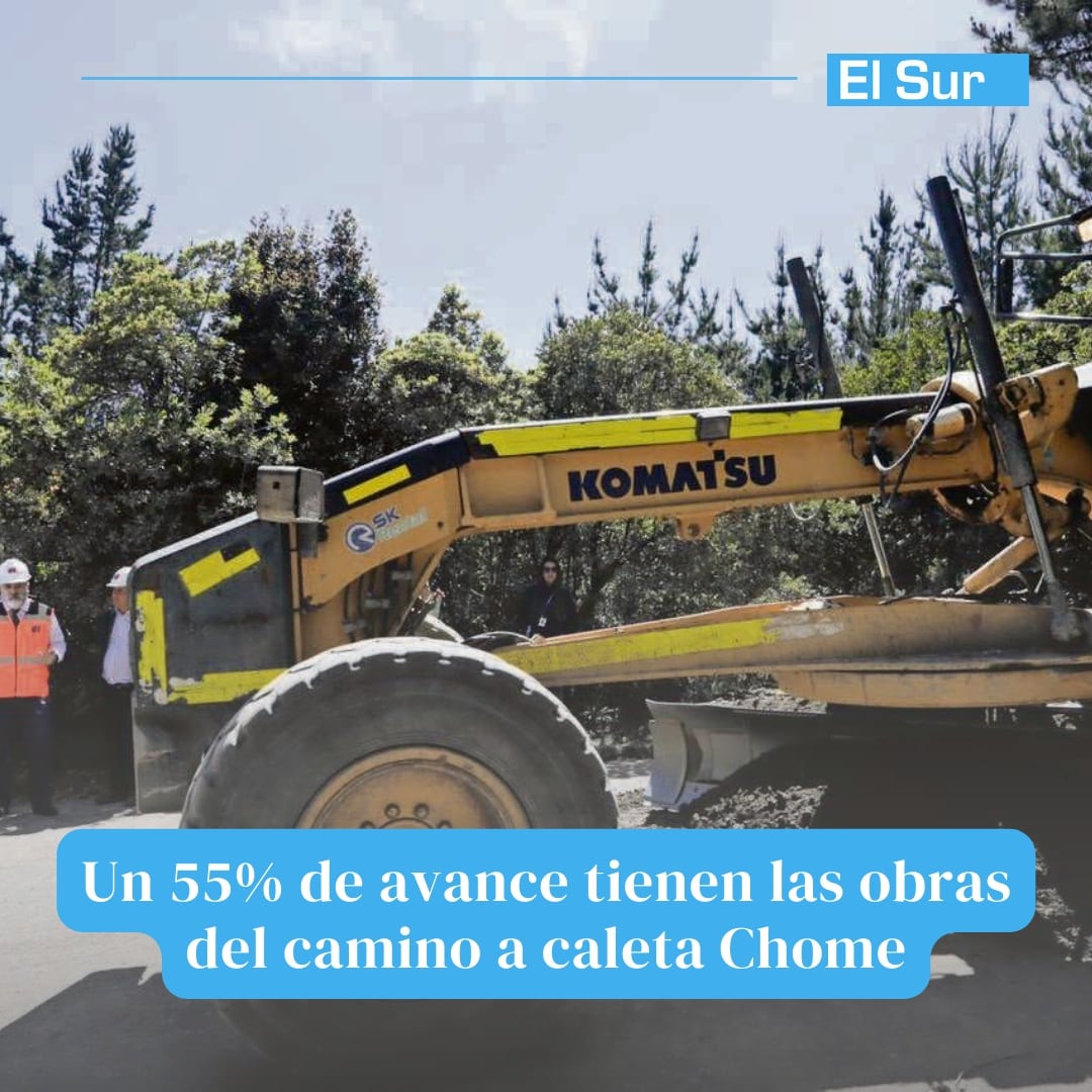 ACTUALIDAD | Un 55% de avance tienen las obras del camino a caleta Chome.
Lee más en bit.ly/3VO7WWk
#Noticias #Region #BioBio #Concepción #ElSurCl #Hualpen #chome