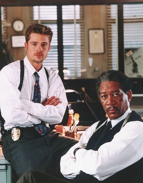 Brad Pitt & Morgan Freeman Se7en (1995)