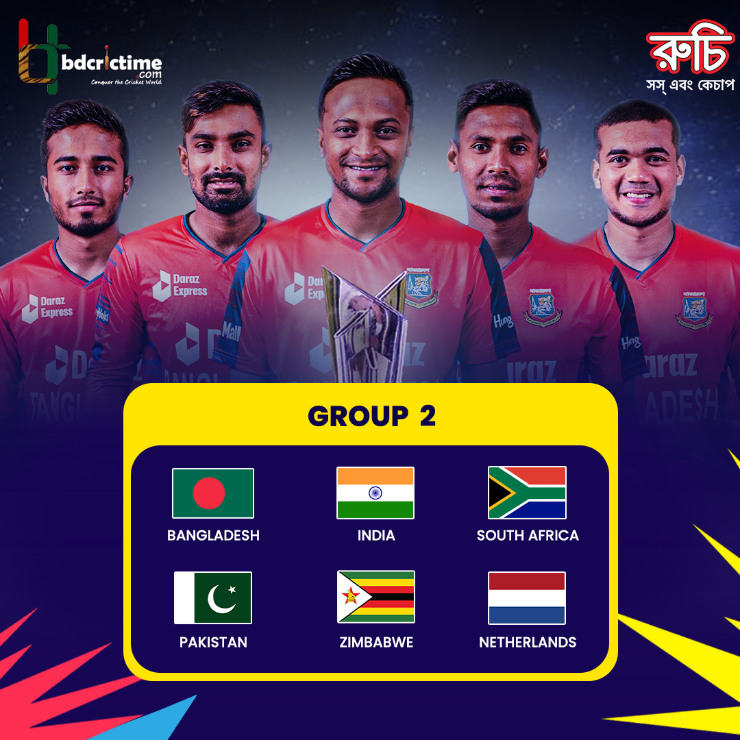 6 teams 🇧🇩 🇮🇳 🇵🇰 🇿🇦 🇳🇱 🇿🇼 are confirmed for Group 2 of Super 12s. Which two teams will qualify for the Semis?

#T20WorldCup