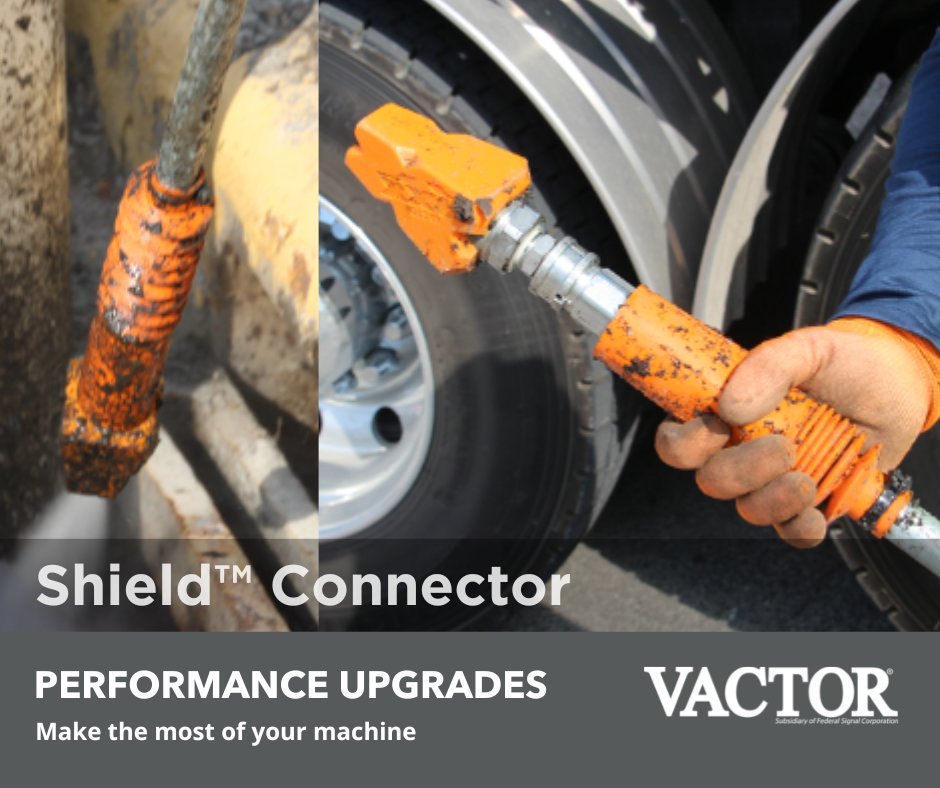 vactormfg's tweet photo. Get the new patented Shield™ connector cover for your lance. This removable cover will protect connector couplings and maximize operator productivity on the job. Fits all product in the field, as well as competitive product. https://t.co/AYS2F6A7V6
#vactor #maxproductivity https://t.co/BTNSxfxojA