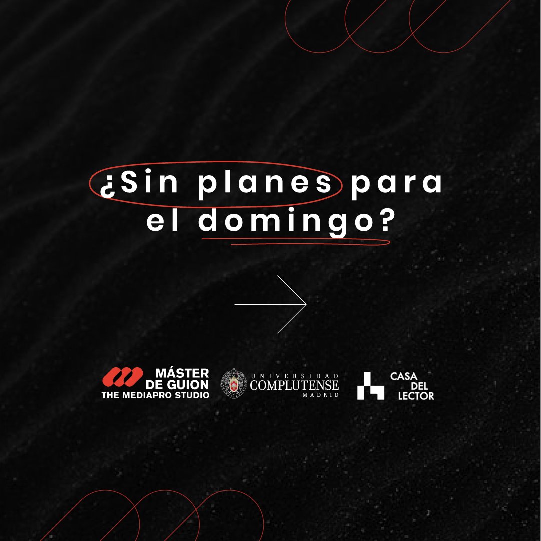 themdpstudio's tweet photo. SAVE THE DATE! This Sunday, October 23rd, you have plans.
See you at the great Round Table "Del Papel a la imagen", organized by @masterguionTMS & @casalector.
DON'T MISS IT!
@GRUPMEDIAPRO
#CasaLector #MasterGuion #TheMediaproStudio https://t.co/jDj8aexMob