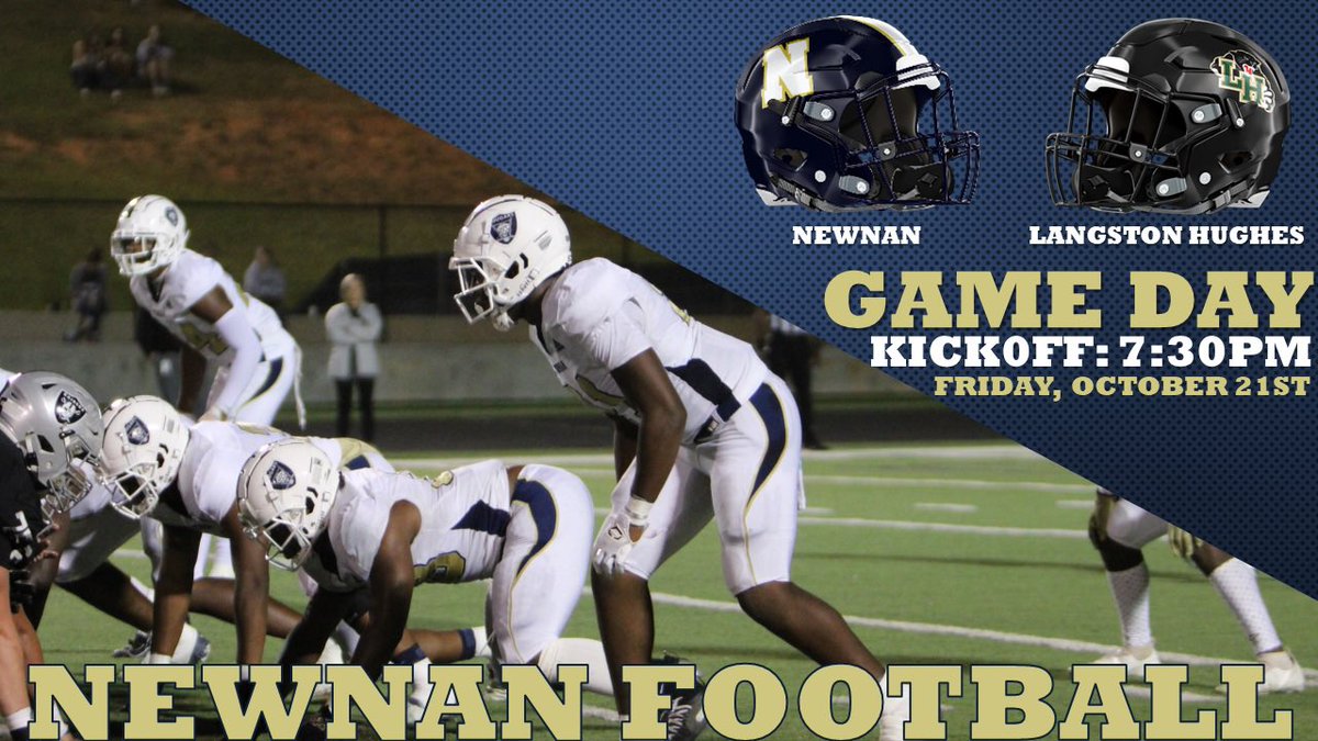 WeAreNewnan's tweet photo. It’s Game Day and your Cougars take on the Panthers of Langston Hughes!

‼️There is a clear bag policy and tickets can ONLY be purchased on GoFan until 5:00pm. No tickets are sold at the gate‼️

🗓 October 21st
⏰ 7:30pm
📍 Langston Hughes High School
🎟 https://t.co/ILNc1ZleAI https://t.co/8IOhitUb3C