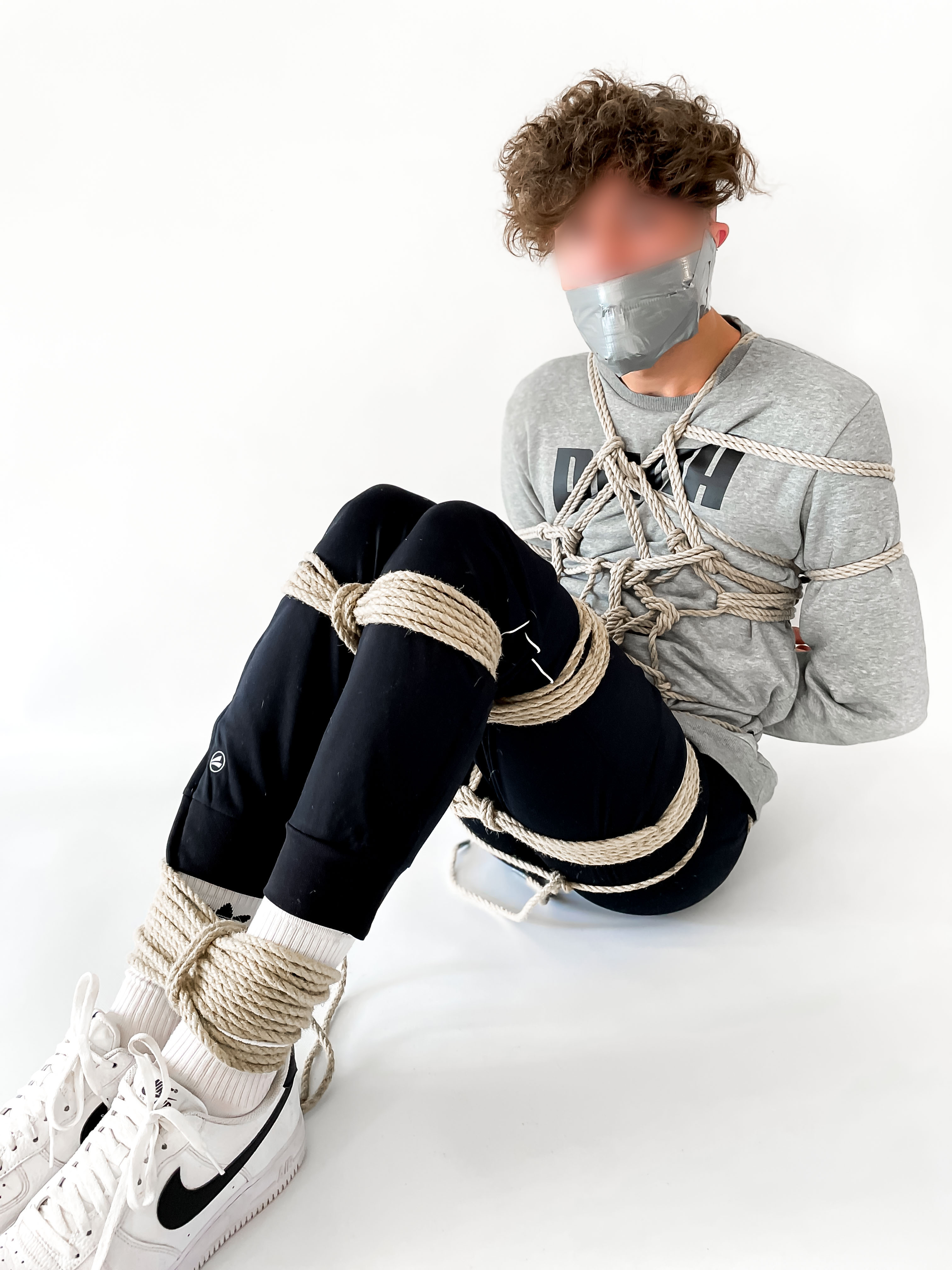 tied boy 