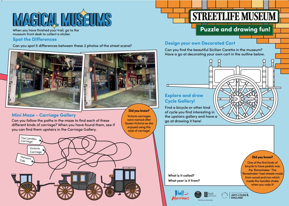 This October half term we've got a new family trail! Pick up a free copy to explore the museums through fun puzzles and drawing challenges. #ACEsupported