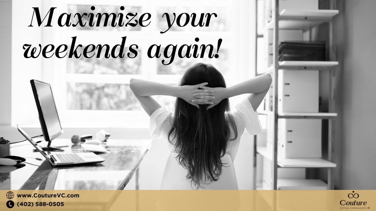 CoutureVc's tweet photo. When work tasks starting creeping into your free time, it is sign you need to hire a virtual assistant. Outsource admin tasks to a VA so you can focus on your business priorities and have more free time.

🌐 https://t.co/hTzrxkjtKa

#CoutureVC #virtualassistant #adminhelp https://t.co/9te6ulzq77