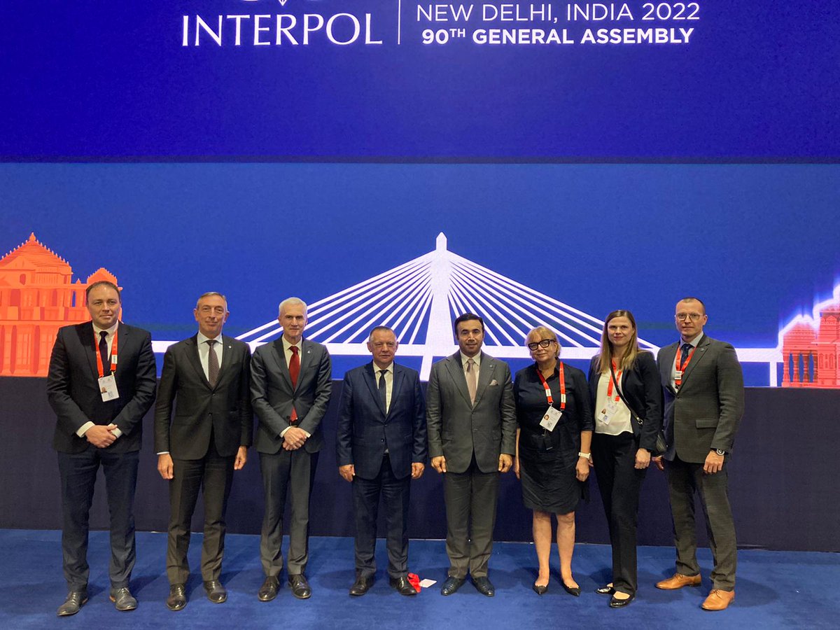 AhmedNAlRaisi's tweet photo. Today marks the final day of the 90th #INTERPOL90GA. I am proud that the General Assembly has passed resolutions and raised discussions that allow @INTERPOL_HQ to set the pace for law enforcement worldwide.
@CBI_CIO https://t.co/T2E2oiRNYr