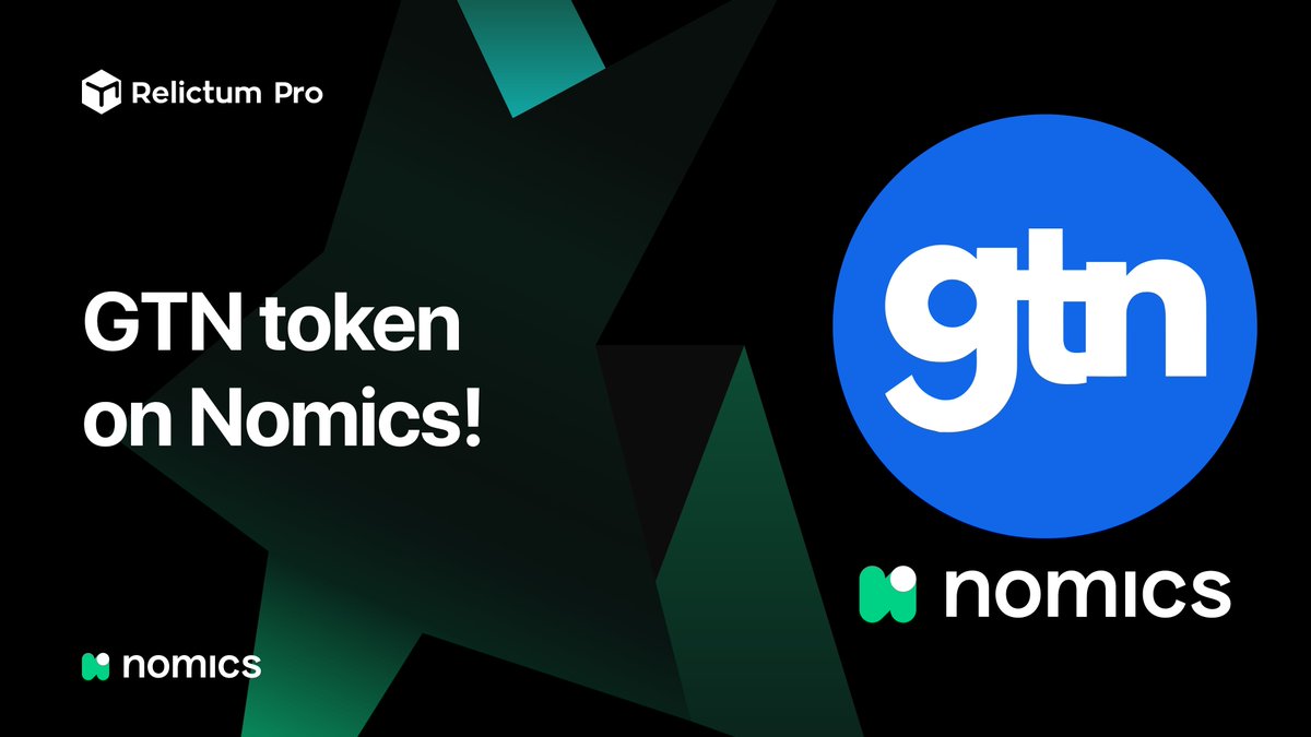 relictumpro's tweet photo. The $GTN token is listed on the popular crypto portal @nomicsfinance now.

👉 https://t.co/IYmyT3iMnY

📣 Click ⭐️ to add #GTN to your Favorites!

#Relictum_PRO #Relictum_Blockchain #Relictum_Ecosystem https://t.co/GHxuKBUOgn