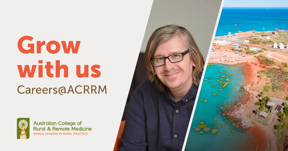 ACRRM is expanding, and we are recruiting multiple roles around Australia, including rural practice support officers, training officers and more. Visit the careers page on the website to see what's on offer 👇
acrrm.org.au/work-with-us/a…