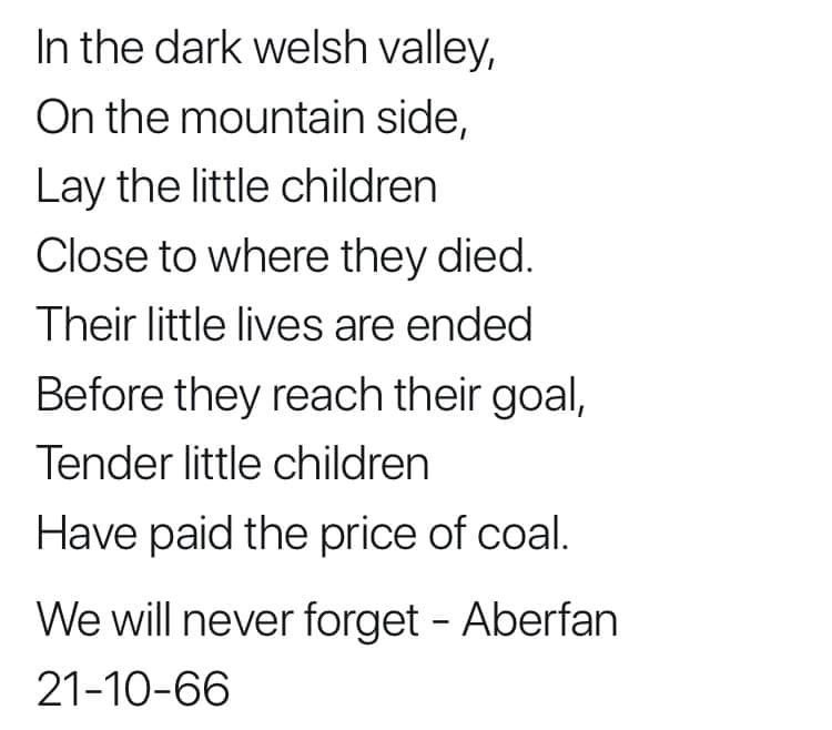 Angharad_78's tweet photo. ❤️ #CofiwchAberfan https://t.co/Kq0Ny9txYz