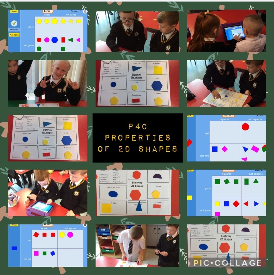 ctrps1's tweet photo. Mr Bunting's P4C class revised their properties of 2d shapes in a rotation of practical activities. Pupils worked with partners to discuss the properties of shape and sort them practically as well as through UICT in the classroom.π₯π£π΅π©
#numeracy #shape #practicaltasks #P4 https://t.co/VTubfV4jJZ