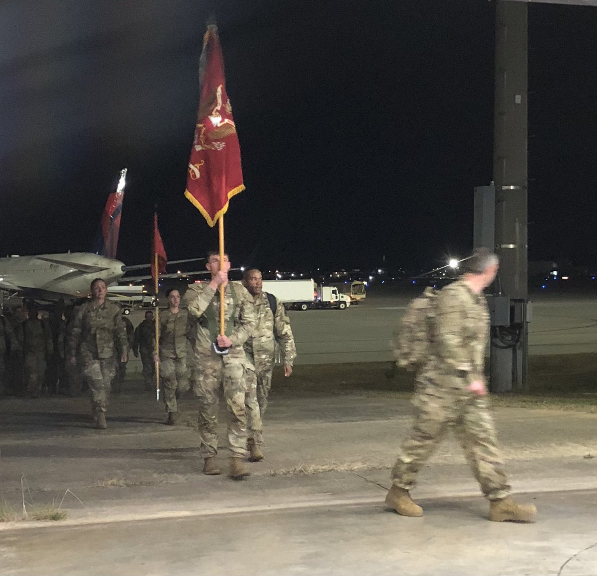 18thfabcdr's tweet photo. Thunderbolts have returned home!  Tough, Proud, Disciplined. We are proud of all you accomplished - great to have you back. Steel! https://t.co/2XZHrt0u4g