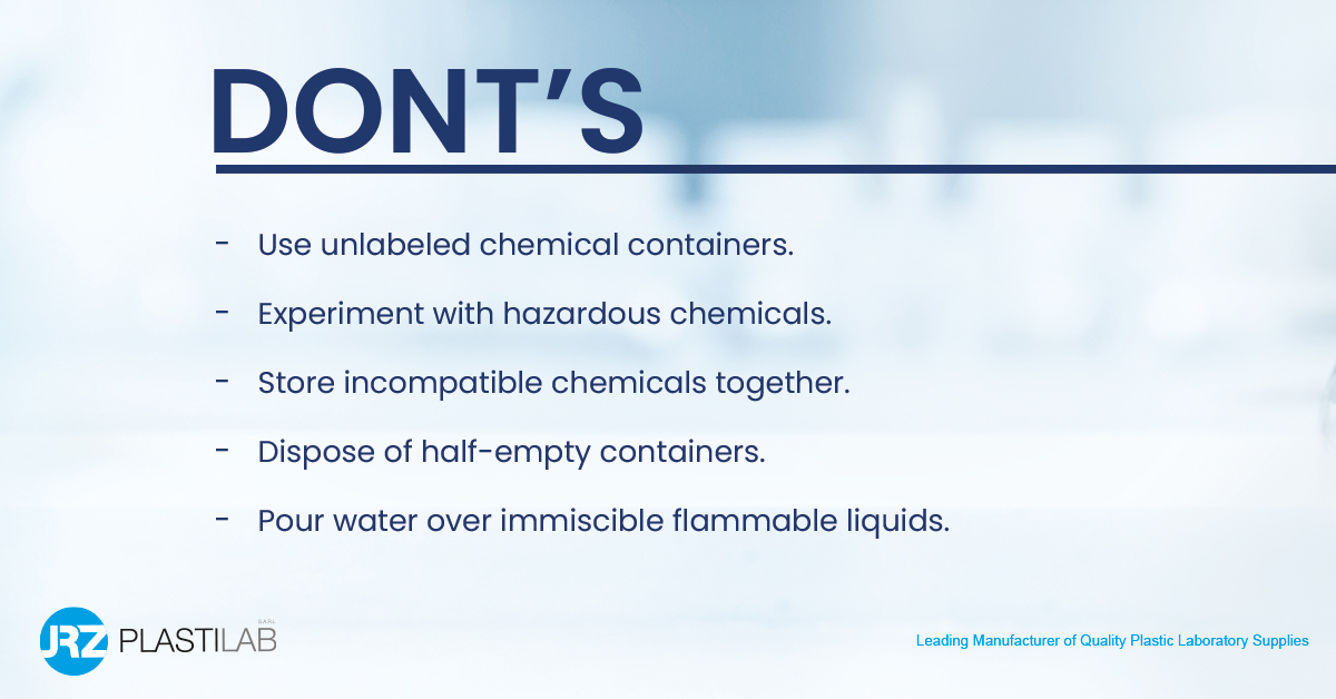 plastilab's tweet photo. With these safety practices and precautions, laboratory personnel can guarantee risk-free working conditions that preserve their health and well-being.
Always prioritize laboratory safety for your workers with these simple tips!

#PlastiLab #MedicalSupplies #Manufacturers https://t.co/FqERXeDucp