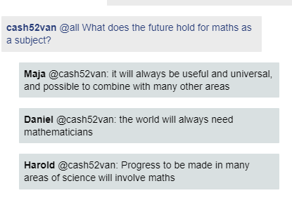 imamaths_team's tweet photo. It's the final day of the #CircleZone. It's been a great Zone with Chats full of mathematicians ! Thanks to our funders @scienceirel !
Here's some of our favourite moments! https://t.co/PvR421w7Fo
