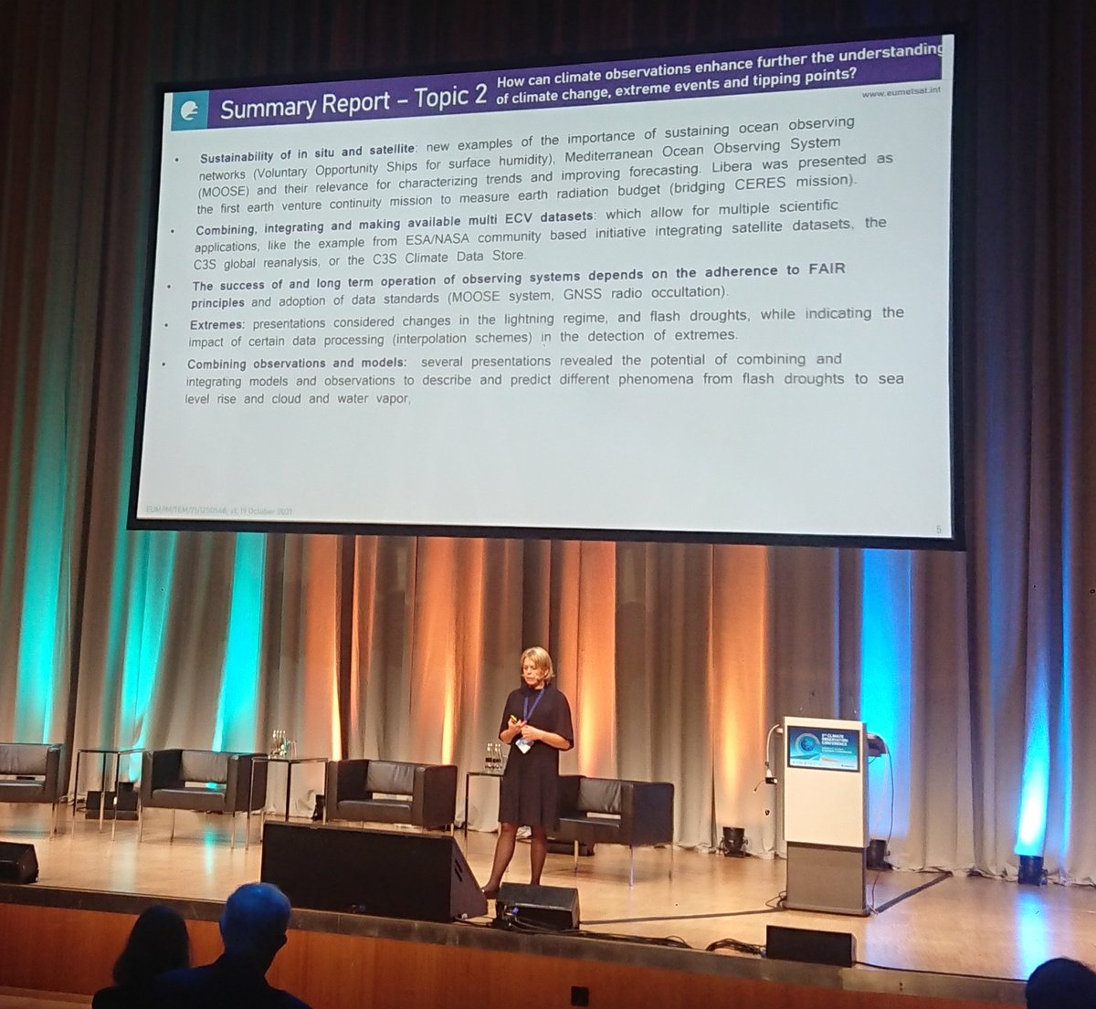 Outcomes from the @gcos_un conference: Recognition of the vital importance of Earth observations and climate information to monitor, understand and predict climate change, to strengthen early warning systems to implement & report on mitigation and adaptation action