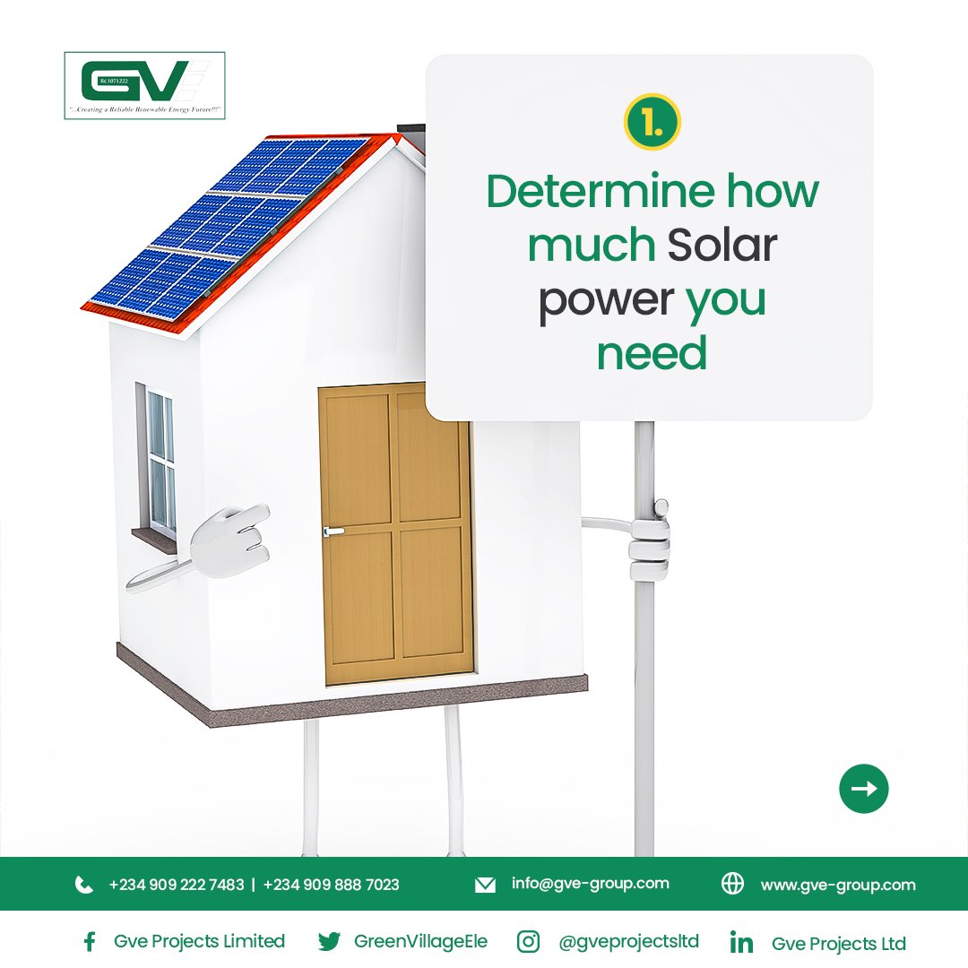 GreenVillageEle's tweet image. Thinking about going solar but don't know how to do  it? Here are a few tips to help your switch to sloar energy with ease without breaking the bank. 

(1/2)

#solarenergyproject #solarpanelsystems #solarenergyinstallation