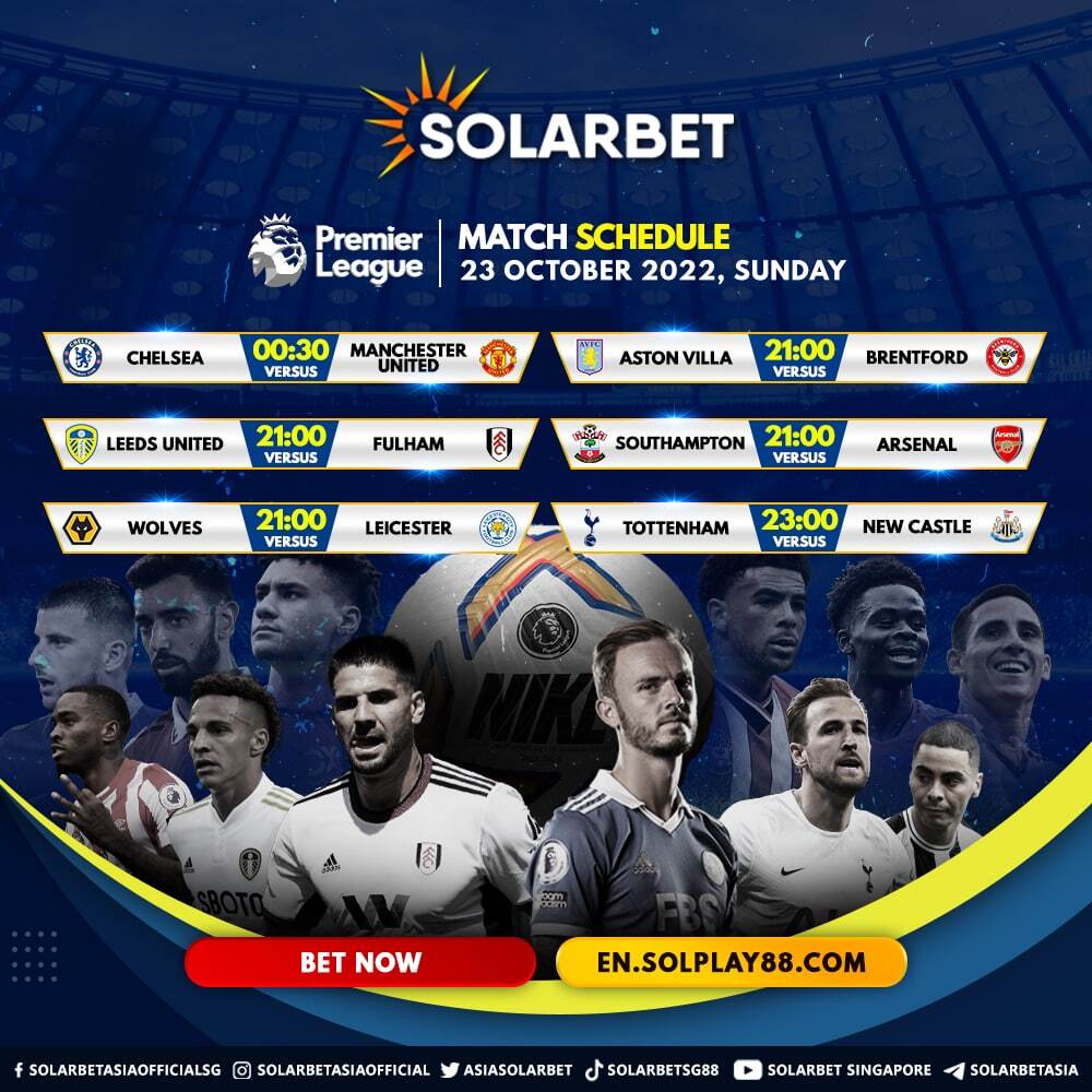 AsiaSolarbet's tweet photo. Blockbuster Matches this weekend in English Premier League!⚽️
#WBET #CMD368 #TBSBET #M8BET
BET HERE: https://t.co/7mo6TqPF1c
#solarbet #freecredits #casino #onlinecasino #casinosg #freecredits #free #onlinecasinosingapore #singapore #sportsbetting https://t.co/KJiqzIgIdZ