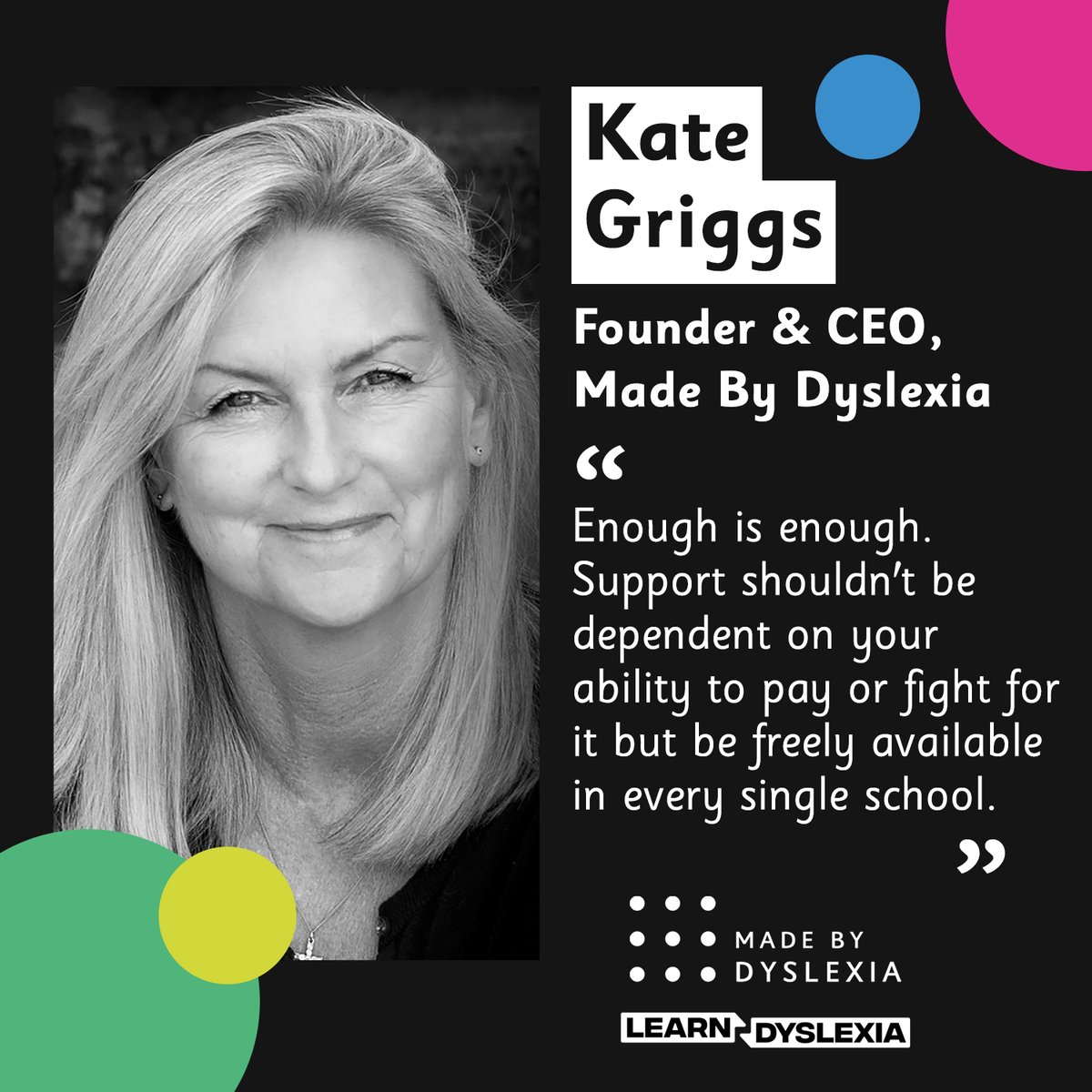 According to our latest report: The School Report - Only 4% say their schools screen ALL learners for dyslexia &amp; only 20% would describe the support they receive in the classroom as good.