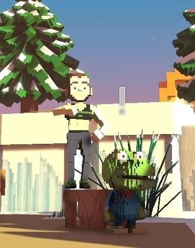 SimBenna's tweet photo. @TheSandboxGame I just finished my quest on Pororo experience on the #SandboxAlphaS3 for a chance to win a Season 3 Alpha Pass! Here I am with a cute Pororo. Check out my screenshot!

#Pororo https://t.co/LJLi2YzPkH