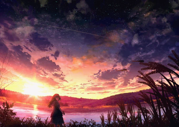 涼秋の黄昏 
