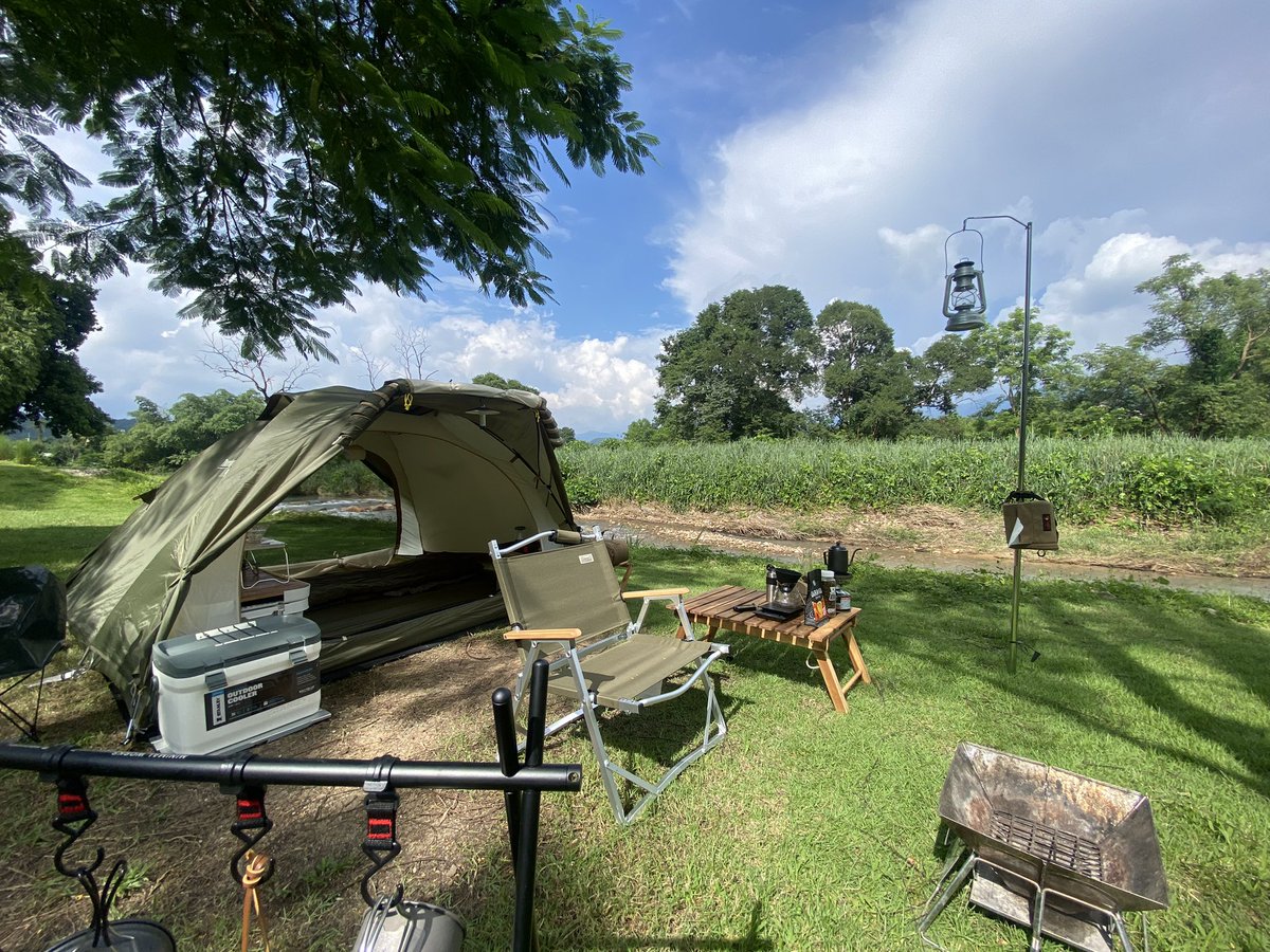 6996_boy's tweet photo. 🏕️❤️ #camp #camping #coffee #coleman #snowpeak #rivers #riverscoffee #highmount #stanley #iwatani #captainstag https://t.co/z30XSdWRdU