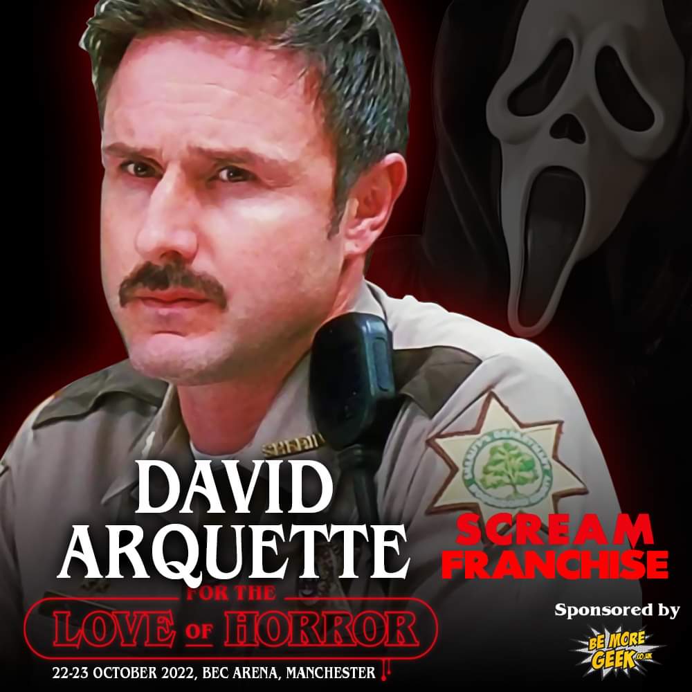 Headed to @ftlohorror in Manchester, UK with @DavidArquette this weekend!