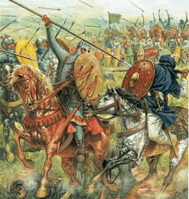 PlataformaMill1's tweet photo. #TalDiaComoHoy del 1094, D. Rodrigo Díaz de Vivar, conocido como #ElCidCampeador, se enfrenta a un contingente #almorávide, (aún estando en inferioridad numérica), cerca de los municipios de #Mislata y #CuartDePoblet, cercanos a #Valencia, alzándose con la victoria 
1/2 https://t.co/HXGGgUuxmu