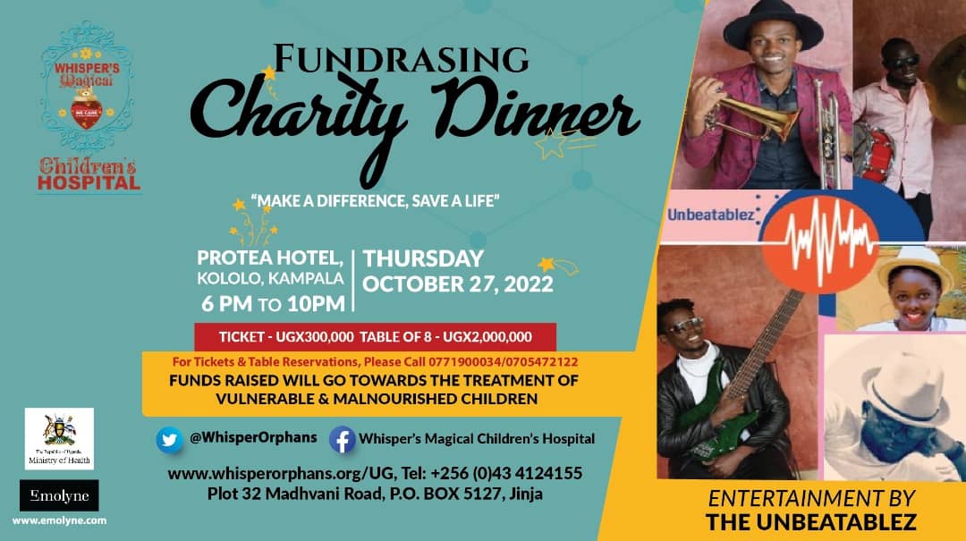 WhisperHospital's tweet photo. The unbeatablez will also be there to give us dope entertainment💃🥳. Come let's have fun as we raise funds towards the treatment of vulnerable & malnourished children❤️.
#WhispersFundraisingDinner
#SaveALife
#MakeADifference
#LovingCaring
#TeamWhisper https://t.co/Yeovx7GyPj