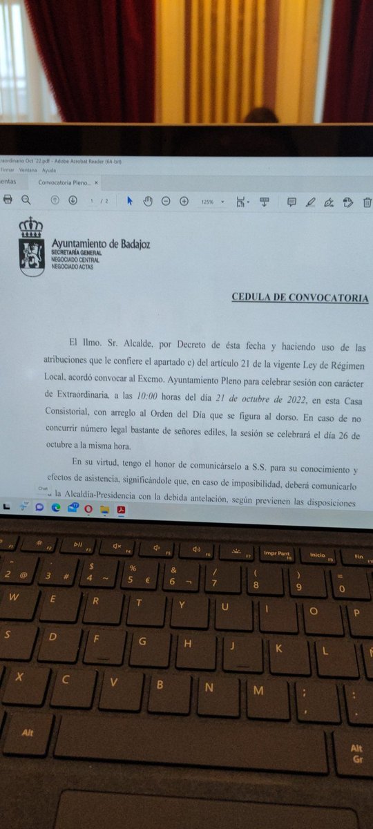 javimonco's tweet photo. 🗓 Hoy se está celebrando Pleno Extraordinario en Ayto Badajoz pero la ciudadanía NO tiene derecho a su retransmisión, ya que ha vencido el contrato y no está listo el nuevo procedimiento de adjudicación 📺🚫#ApagonAytoBadajoz
#BadajozOffLineTV
#GrageraNoInteresaLaPrevision https://t.co/3Ih4NxRncS