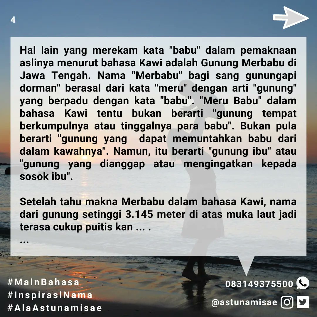 sefkelik's tweet photo. Tentang "babu" bagian 2.
#MainBahasa #BahasaIndonesia #Etimologi #AkarKata #AkarBahasa #MaknaKata #definisi https://t.co/iq19pbK5gq