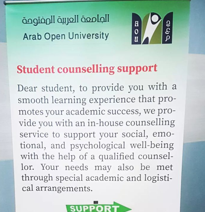 farranaou's tweet photo. I'm so proud to announce that we currently have qualified counsellor at #AOU
A lot of our students go through immense stress, anxiety and psychological issues and now we finally have a specialist to help.
This is a huge step in the right direction.
Thank you #AOUKW #AOUKWT https://t.co/ZxOt4eT9fY