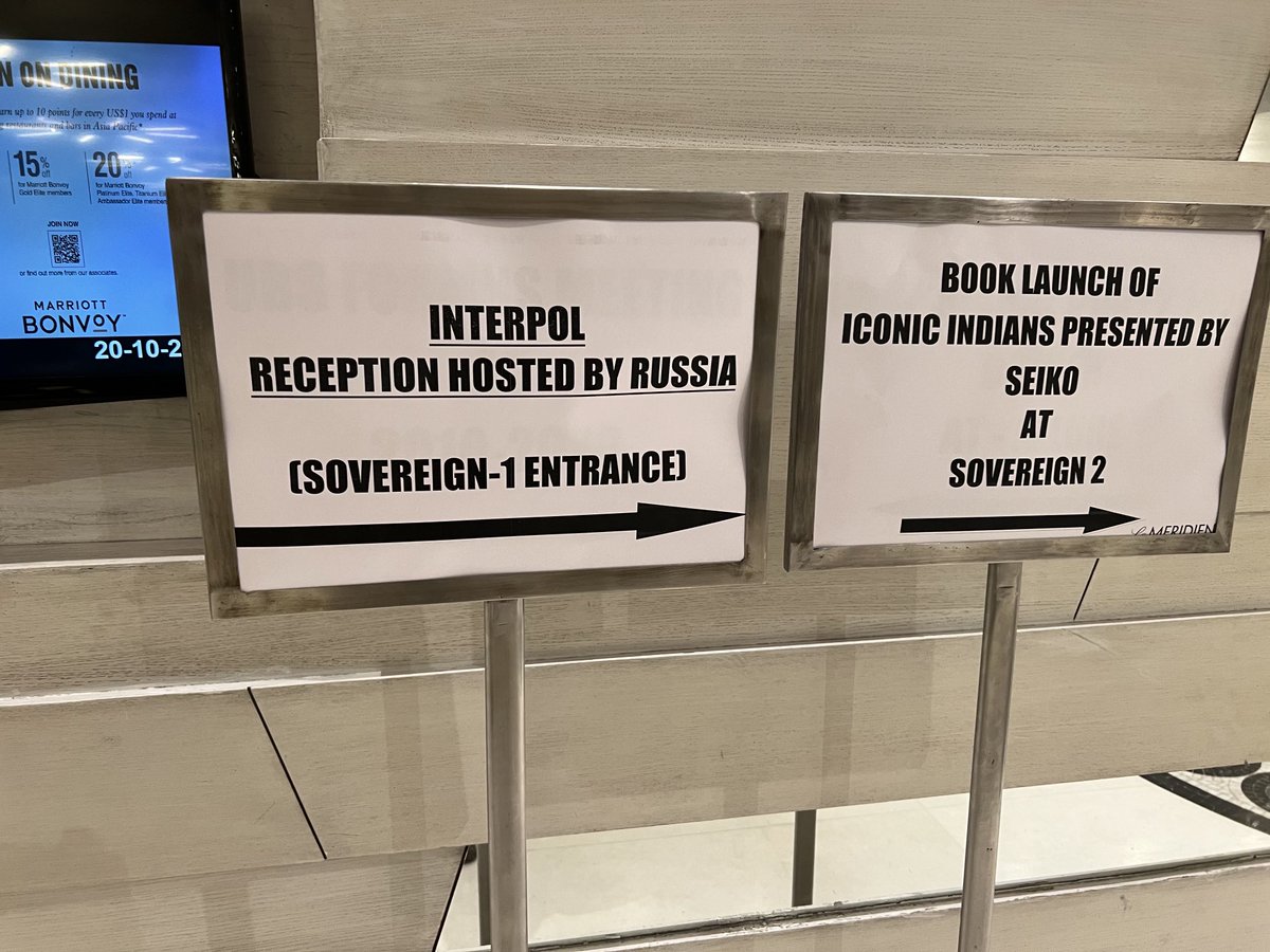 Billbrowder's tweet photo. While Russia is murdering tens of thousands innocent Ukrainian civilians, Interpol is giving them full legitimacy at the Interpol General Assembly which is taking place right now in Delhi. What a disgrace for Interpol https://t.co/wMSUnU5BC4