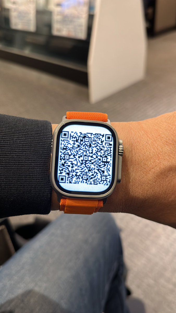Apple Watch Ultraで飛行機に乗ろうとしたらQRコードがスキャンでき