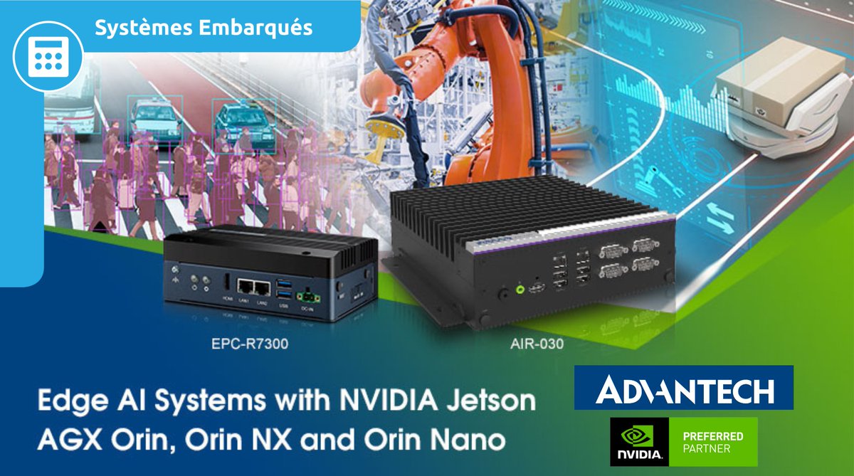 Eurocomposant's tweet photo. 🚨 Alerte Nouveautés 🚨

Advantech, leader mondial de l’IoT industrielle, lance deux nouvelles séries.

▶️ Séries AIR-030 &amp; EPC-R7300 ◀️

Pour en savoir davantage sur les caractéristiques, cliquez ici 👇
https://t.co/189PPw1jGx

#advantech #nvidia #eurocomposant #nouveauté #iot https://t.co/Z4zYprBLqp