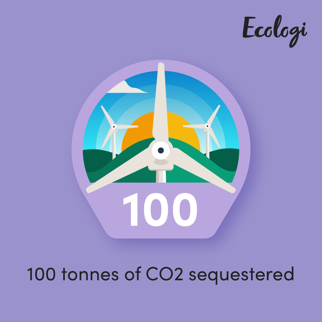 Through working with @ecologi_hq we have reduced the amount of CO2 in our planet’s atmosphere by100 tonnes. This amount of carbon is equivalent to 248,139 miles driven in a car. Crazy right?