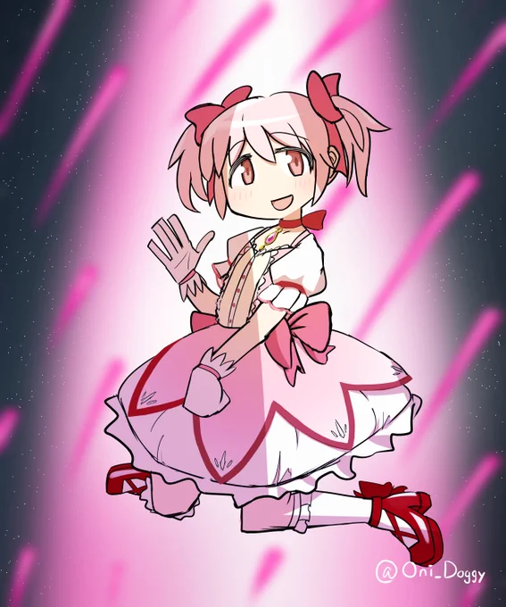まどマギ観た。まどかちゃん描いた。 