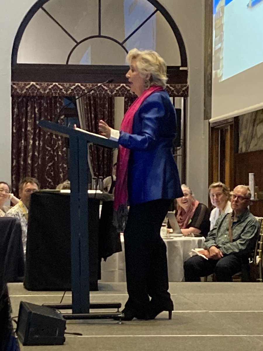 ⁦<a href="/PETAAConnect/">PETAA</a>⁩   Jane Caro speaking at the PETAA 50th birthday dinner. Brilliant!