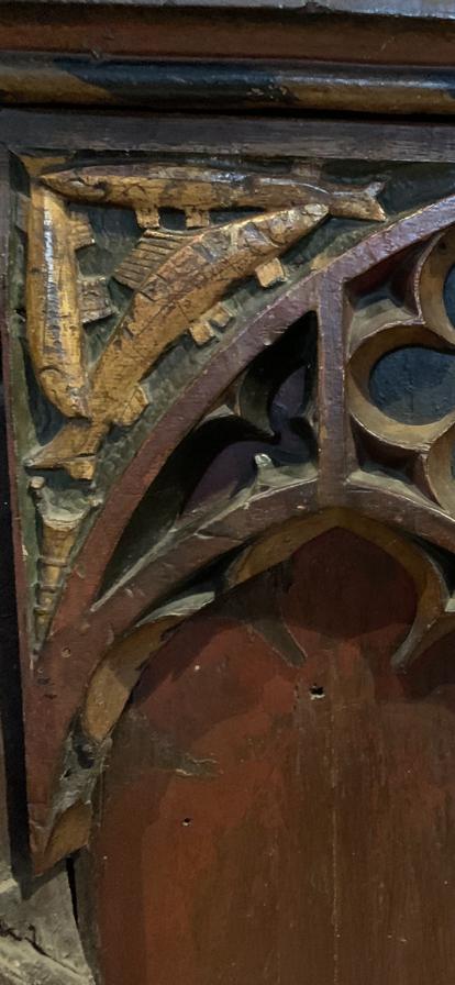 JudithE16448334's tweet photo. Medicinal plants painted on a medieval rood screen at Crowland Abbey.. https://t.co/42ItbtuhCv