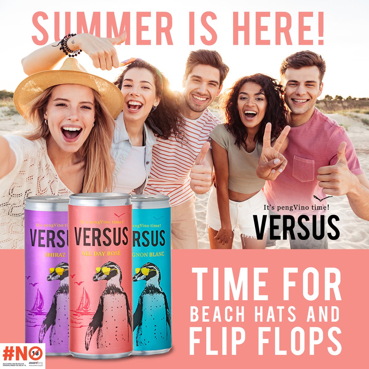 The Summer has definitely arrived! Call up the friends, pack the picnic basket, (our nifty little Versus cans are ideal for this) &amp; head out for a sun-shiny good time together! 
Buy online at: versuswines.co.za 
#versuswines #summertime #summerwines #versuswineinacan