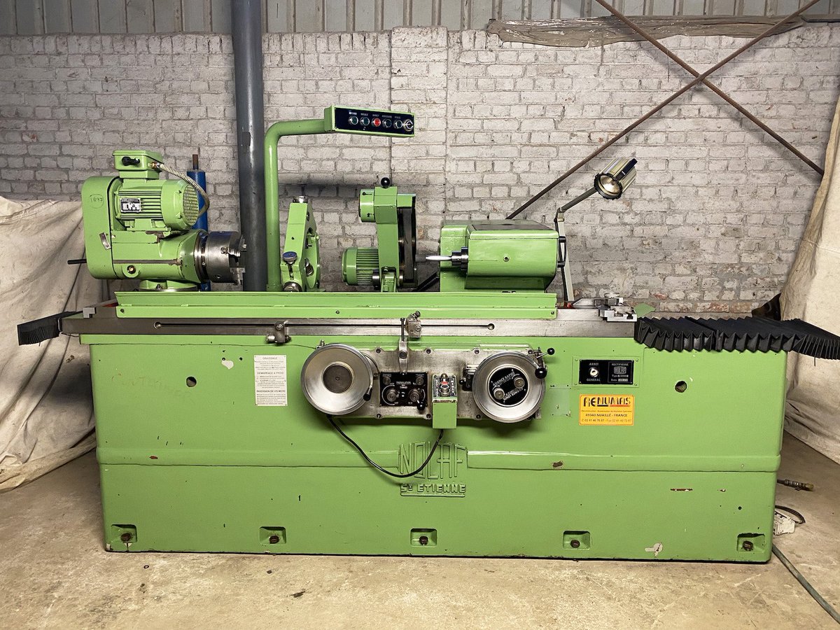 LibertyMetMach's tweet photo. Internal Grinder with Face Grinding Attachment - Nolaf (France) - Swing Diameter 290 mm x 725 mm Table Travel 

#internalgrinding #internalgrind #internalgrinders #boregrinding #facegrind #facegrinding #nolaf #madeinfrance #engineering #precision #grinders #grinding https://t.co/YrABR1VQUh