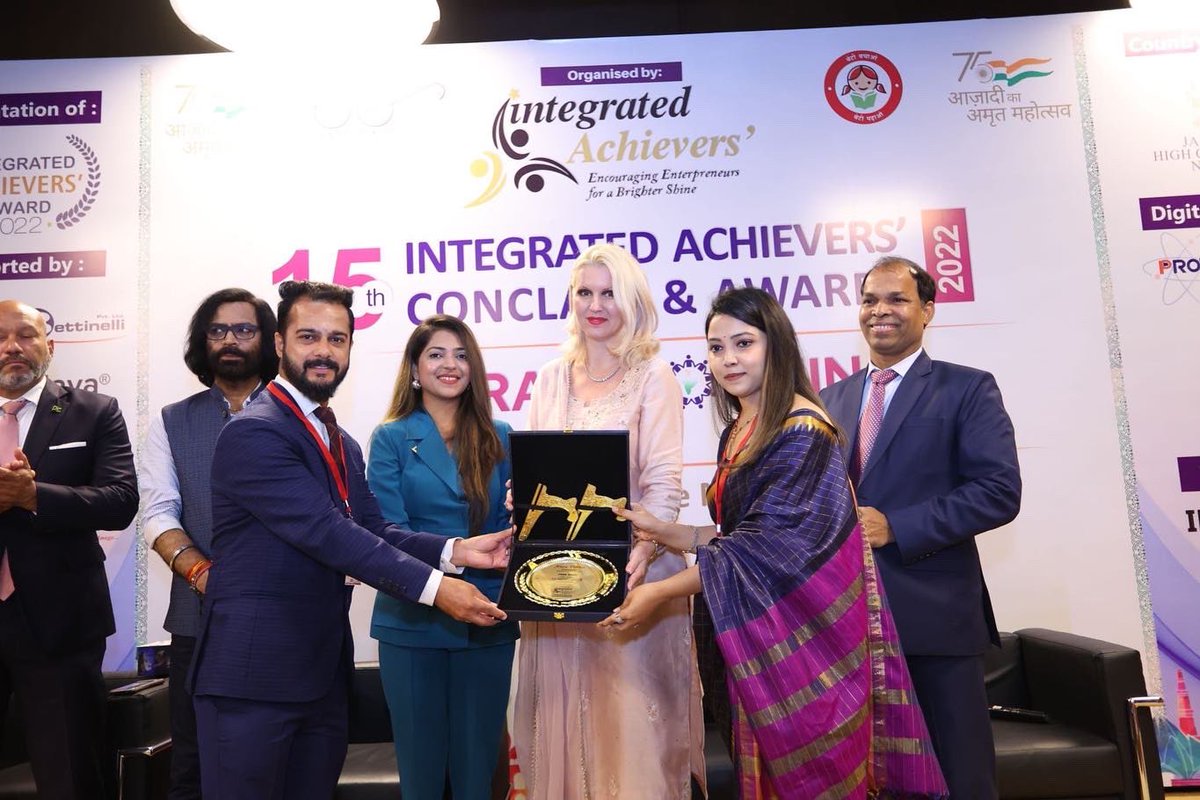 IntegratedAchi1's tweet photo. Our efforts bore fruit with the successful hosting of our 15th Integrated Achievers' Conclave & Awards on Transforming India 2022 on 20th October 2022.
#IntegratedAchievers | #JaiHind I #JaiBharat https://t.co/xvRnM1O52d