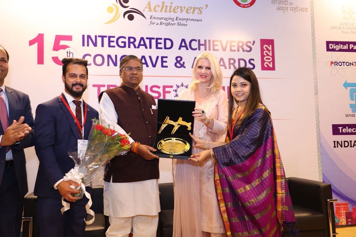 IntegratedAchi1's tweet photo. Our efforts bore fruit with the successful hosting of our 15th Integrated Achievers' Conclave & Awards on Transforming India 2022 on 20th October 2022.
#IntegratedAchievers | #JaiHind I #JaiBharat https://t.co/xvRnM1O52d
