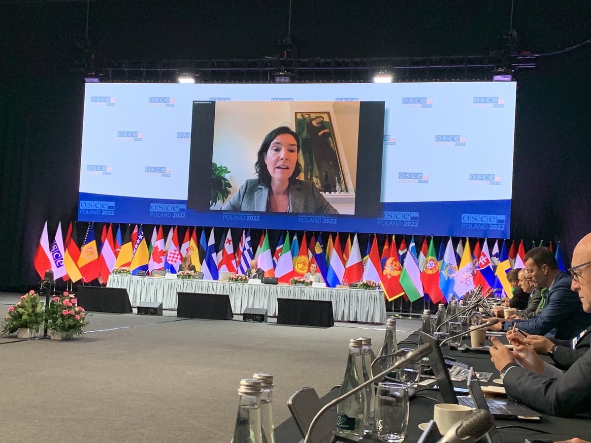 Glad to join today’s panel at the <a href="/OSCE/">OSCE</a> Chairmanship in Office Conference on #cyber/ICT. Highlighted the role of #cyberdiplomacy in increasing the awareness of cyber threats. Thanks to <a href="/PolandMFA/">Ministry of Foreign Affairs 🇵🇱</a> <a href="/PLinOSCE/">Poland in the OSCE</a> and OSCE Secretariat Cyber Team