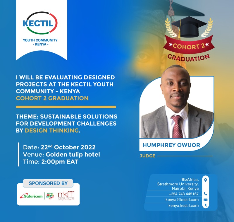 KectilKenya's tweet photo. Introducing our amazing judges  🎓🥳
#kectilkenyagraduation 
#SDGs 
#kectilkenyacohort2 
#designthinking
#safaricomtuinuane

@kectil @thedatamoran @HumpreyOwuor @BruceTotona 
@iBizAfrica @SafaricomPLC @iLabAfrica https://t.co/ZvQH6RhgrY