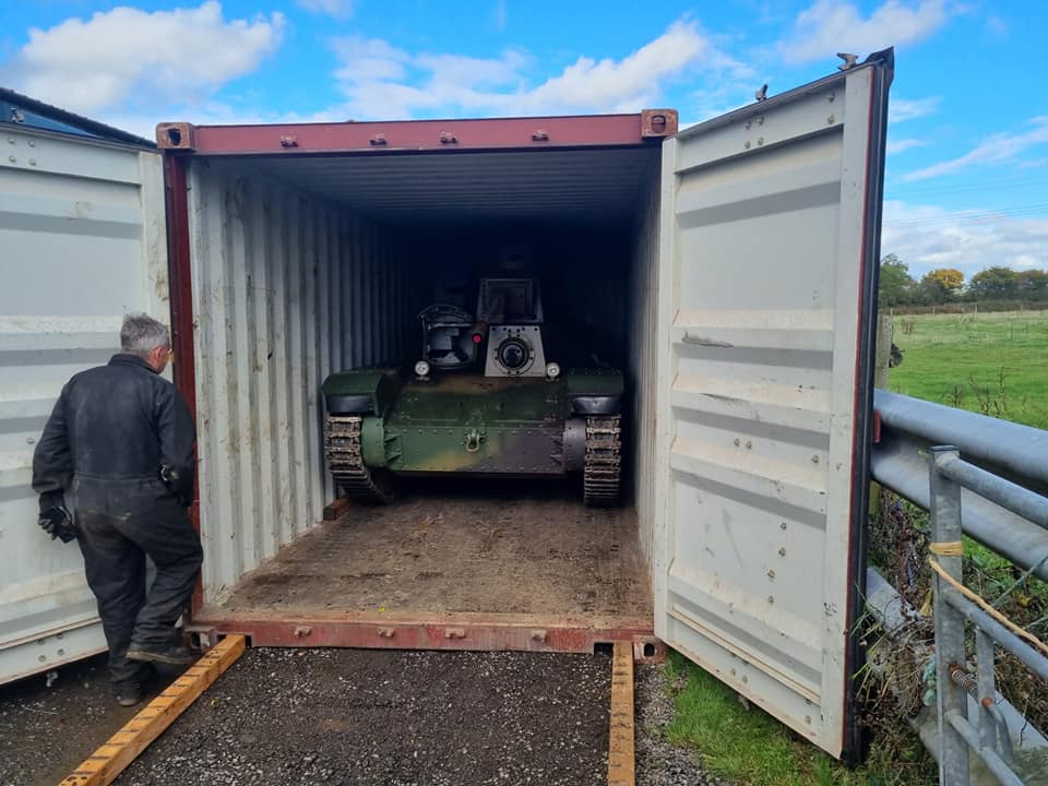 ArkadiuszMolis1's tweet photo. Good day. The Type 95 Ha-Go rebuilt in Poland comes back home from UK. Ha-Go began his journey to his new home in Gotemba Japan, where he will be a star at the NPO Museum of Defense Technology. #Tanks #WW2 #History #Japantank https://t.co/A6MjaVYakk