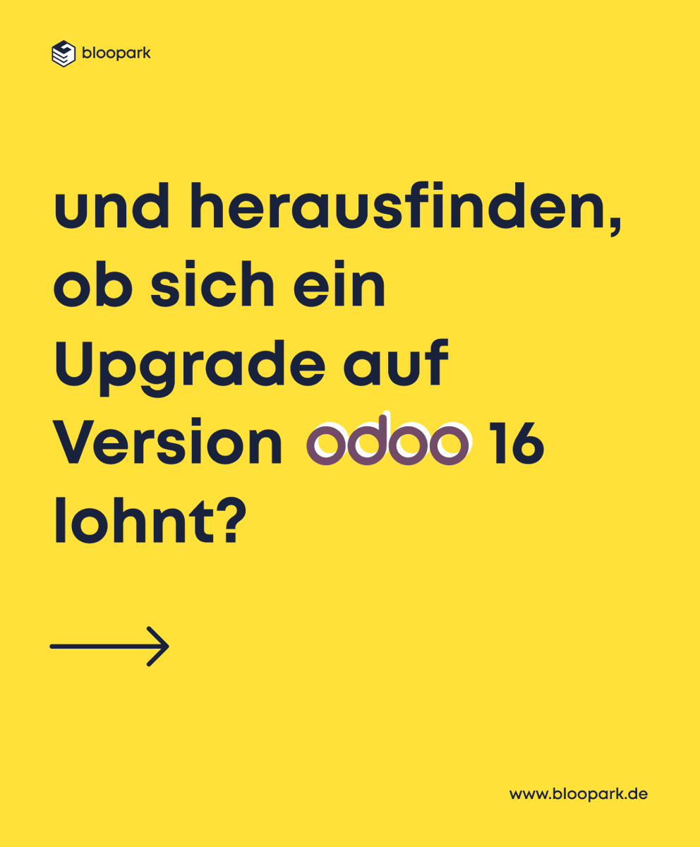 bloopark's tweet photo. ➡️ Du möchtest die neuesten Funktionen in Erfahrung bringen und herausfinden, ob sich ein Upgrade auf Version 16 lohnt?
Buche dein Beratungsgespräch mit unseren Experten unter https://t.co/OwUjVx7jOY
#odoo16 #odooupgrade #odooberatung #softwareconsultation #openupgrade https://t.co/Rkhv01J0N0