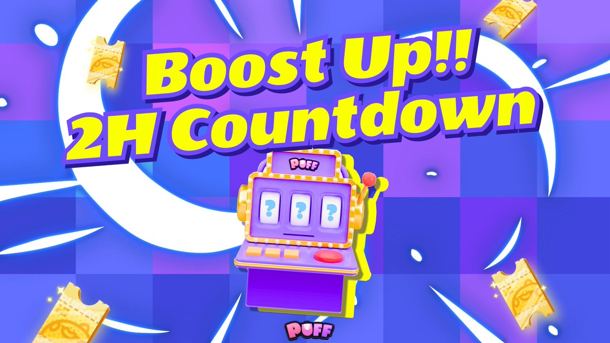 2 HOURS left for #PuffGenesis Boost Up 🌟 ⏰ 3rd Round Free Mint & Genesis Lottery starts at 12 PM UTC w/ BOOST UP!! 👼 Note that the snapshot was taken yesterday at 12 PM UTC, Genesis holders and Lucky Draw winners will get more chances to mint Tickets!! Stay tuned!!