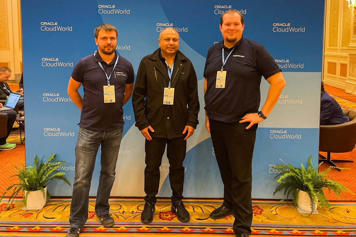 Robotron_DD's tweet photo. Spannende Eindrücke von der #Oracle #CloudWorld2022 in Las Vegas: In den vergangenen vier Tagen gab's geballtes Wissen rund um die Golden Gate Free Variante, das Datenbank Release 23c, das neue Cloud Hosting Modell Oracle Alloy und all die Neuigkeiten, die uns erwarten! https://t.co/a7YTxqGWGq