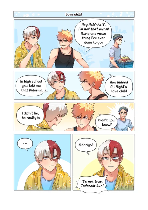 Again I share with you one of my favorite pages I made for my second fanbook, I love to think that Bkg likes to joke with Tdk's naivety 😂🧡💚 